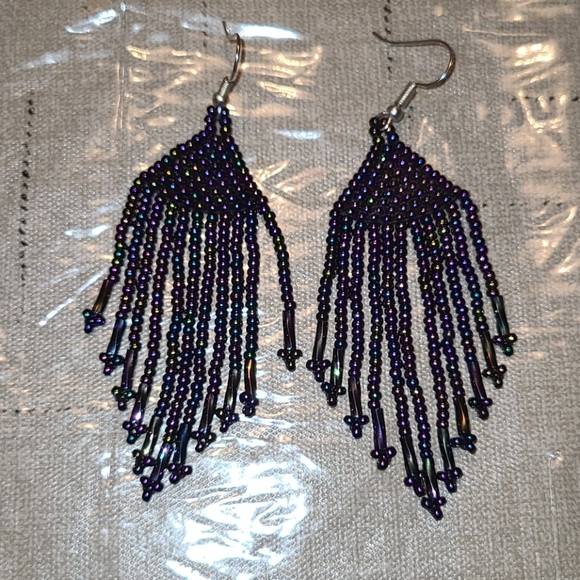 Beaded Artisan Earrings - Picture 2 of 5